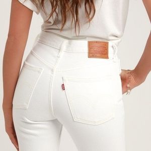 Levi's 501 Skinny in Cloud Over High Waist Jeans
